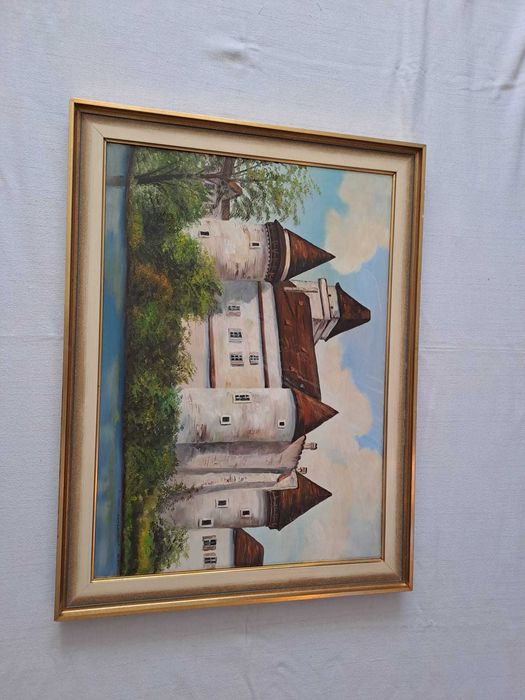 tablou pictura pe panza 60/80 cm semnat Max Hirschler