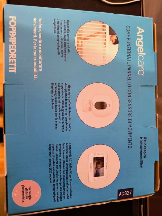 Monitor electronic pentru bebeluși cu cameră video și senzor mișcare