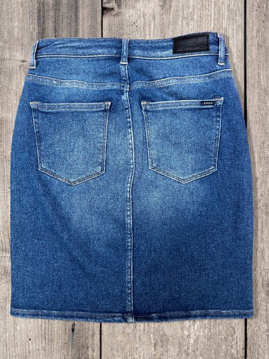 Джинсовая мини юбка