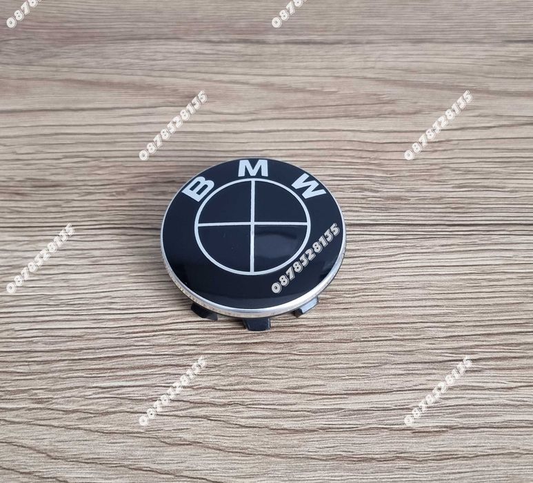 Капачки за джанти на БМВ / BMW 56мм Чисто черни (Full Black)