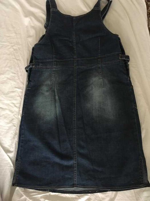 Дънкова рокля с джобове