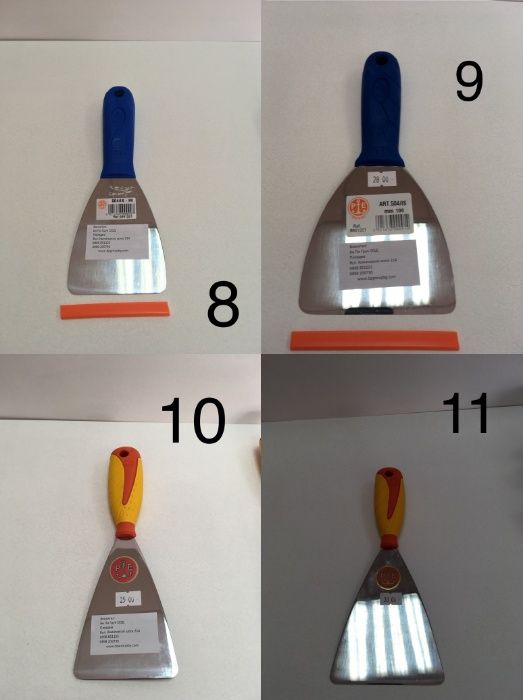 PAVAN и PURDY маламашки, шпатули и четки