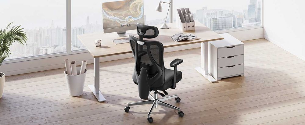 НОВ - Hbada P3 Ergonomic Office Chair – Офис стол с 2D лумбална опора, регулируем подглавник и подлакътници