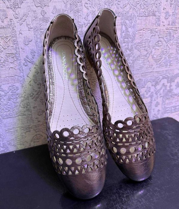 Новые кожаные балетки 36-37 размеры (Турция)