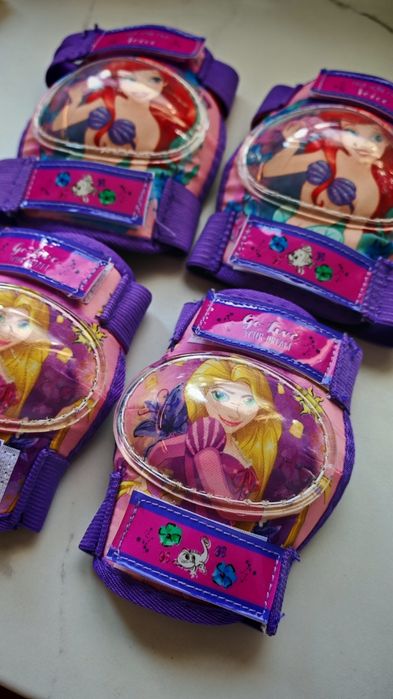 Комплект наколенки, налакътници и ръкавици за момиченце Decathlon