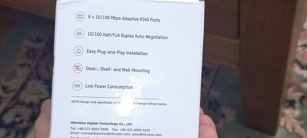 Switch 8 porturi HikeVisiom ultra rapid