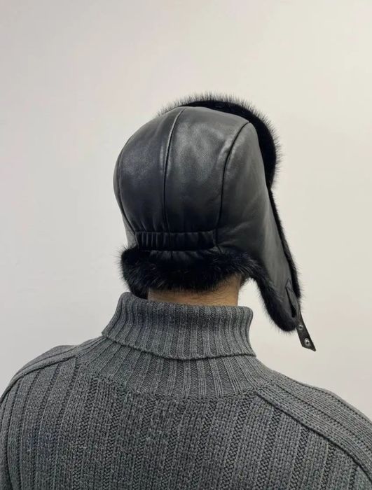 Шапка норковая мужская