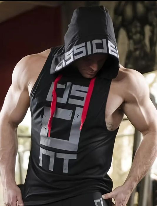 Худи безрукавка спортивная футболка