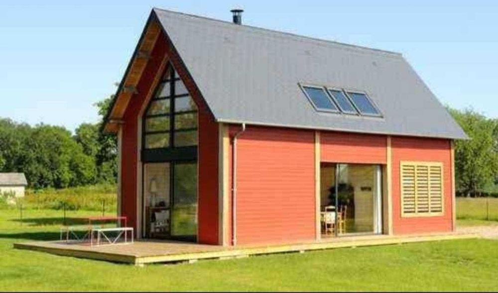 Vând case pe structură metalică modulare