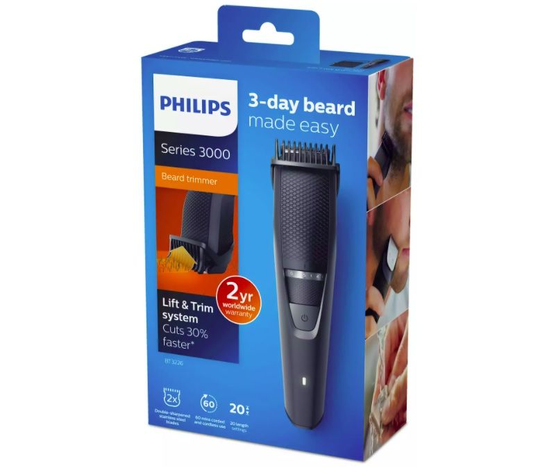 Тример за брада Philips BT3226/14, 20 настройки, 0.5 - 10 мм