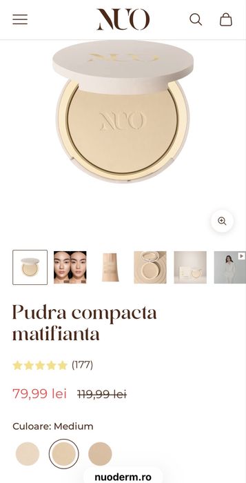 Pudră compactă NuoDerm