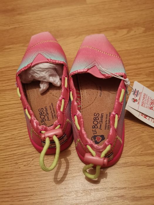 Tenisi fete Bobs by Skechers roz noi 32
