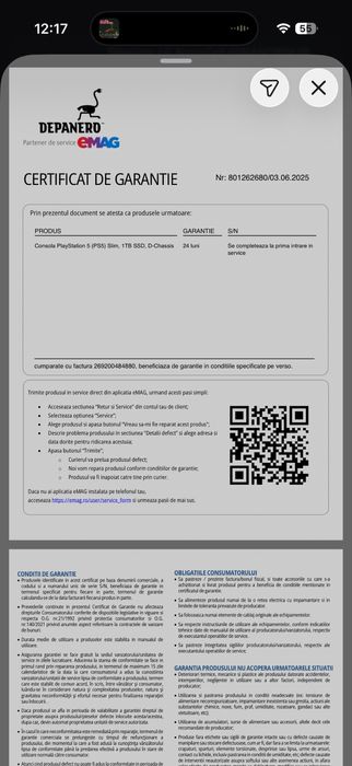 Consola PlayStation 5 (PS5) Slim, 1TB SSD, D-Chassis, ca NOUĂ!