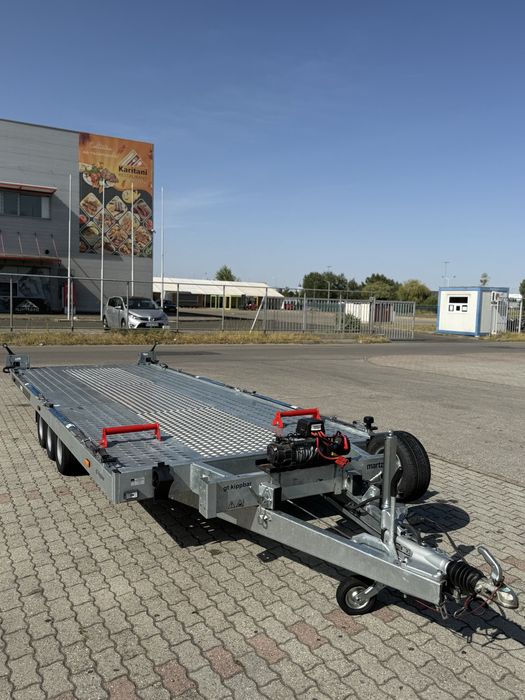 Remorcă Martz 3,5 T 6 metri 3 axe roti 10’