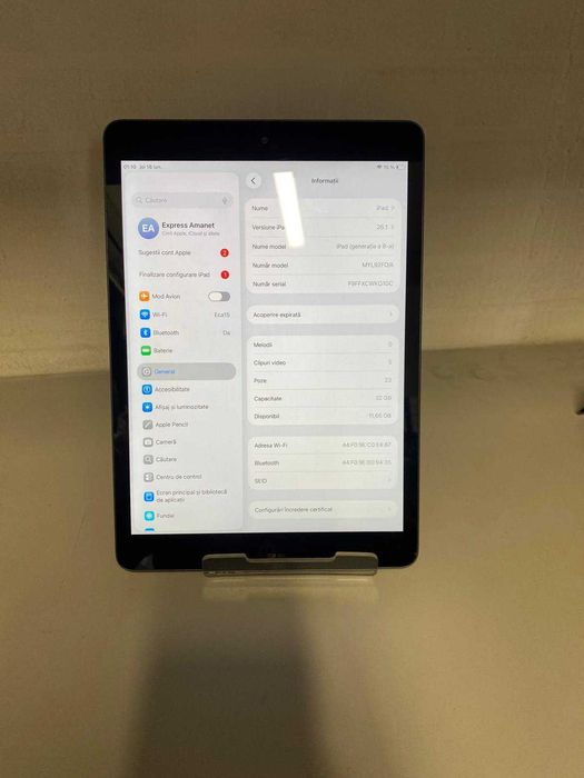 Tableta Apple Gen 8 (AG15 Gara 1 B33687)  Garantie 2 ani