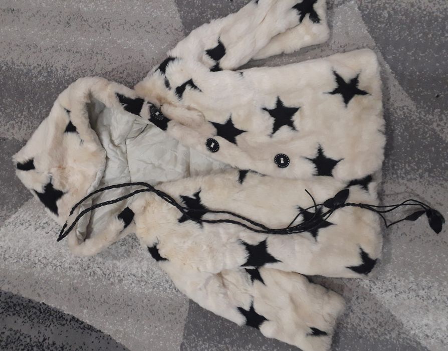 Шуба на девочку звёздочка