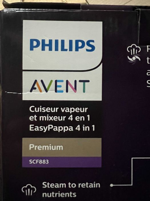 Aparat de gatit cu abur si blender 4in1 Philips Avent Premium SCF883/01