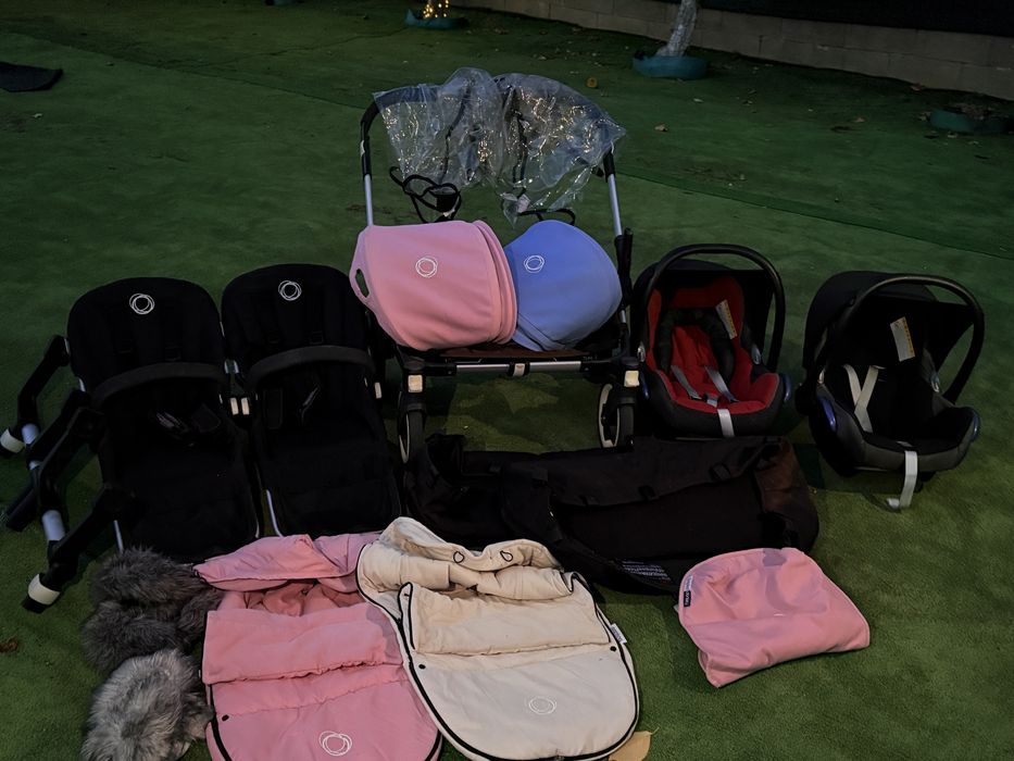Carucior Bugaboo Donkey pentru gemeni sau frati