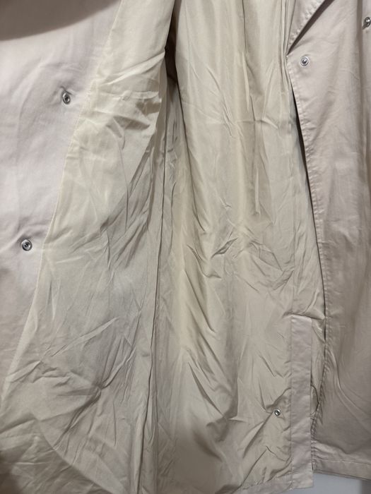 Trench de primavara bej camel cu maneci bufante midi Zara marimea S