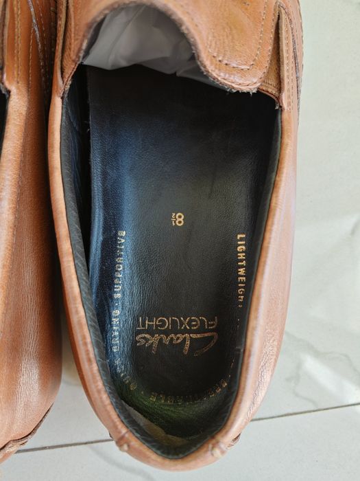 Mocasini Clarks, Piele Maro,  42.5