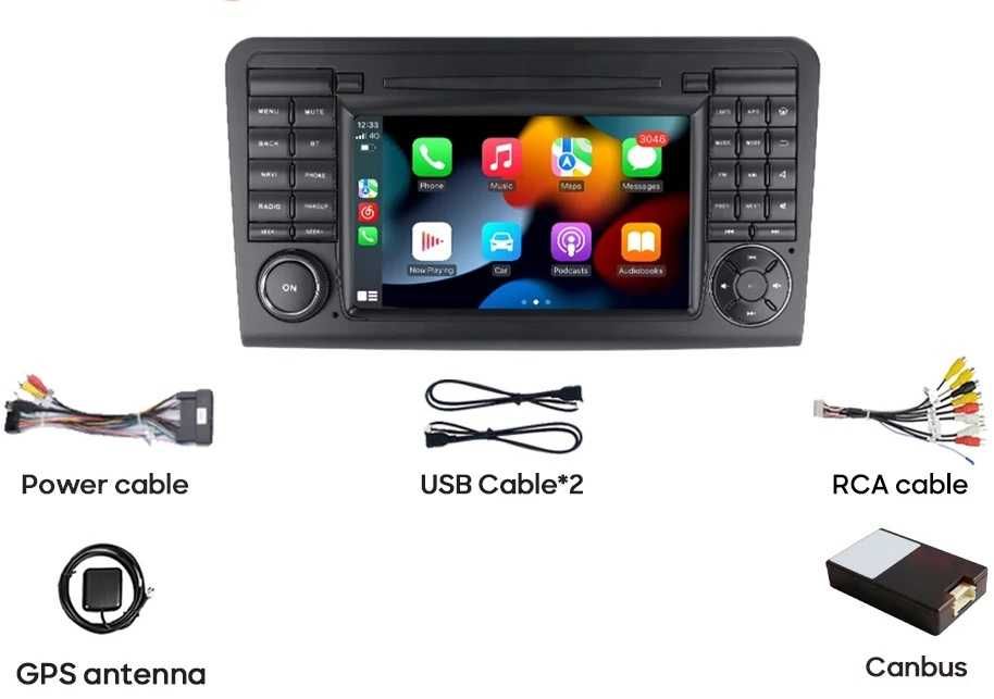 Мултимедия за Mercedes ML W164 GL Навигация двоен дин Android