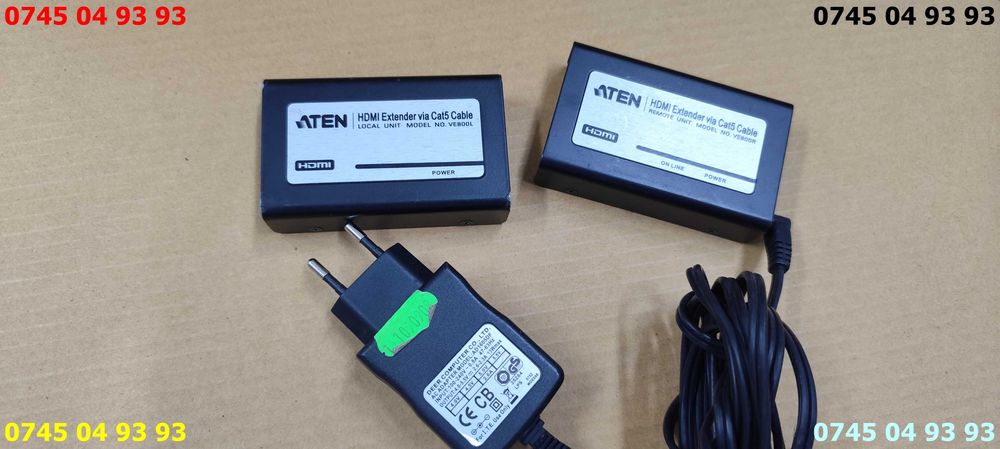 HDMI extender via CAT5 model VE800L VE800R pret pe ambele plus sursa
