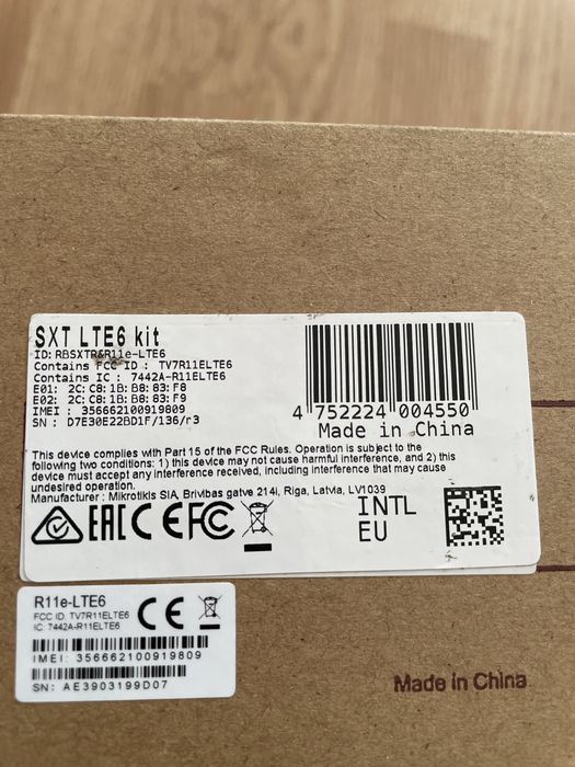 4G роутер MikroTik SXT LTE6 kit