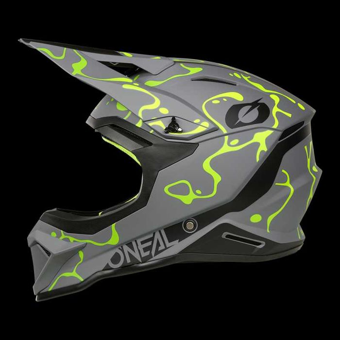 Каска O'NEAL 1SERIES Splash Gray/Neon YELLOW V.26