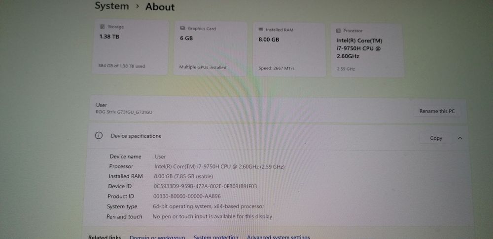 Laptop Asus ROG Strix Gaming