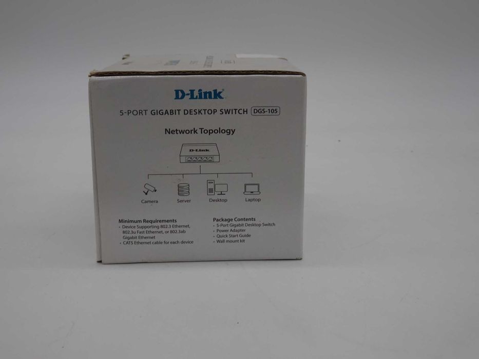 Switch D-Link DGS-105, 5 porturi 10/100/1000 Mbps, Carcasă Metalică