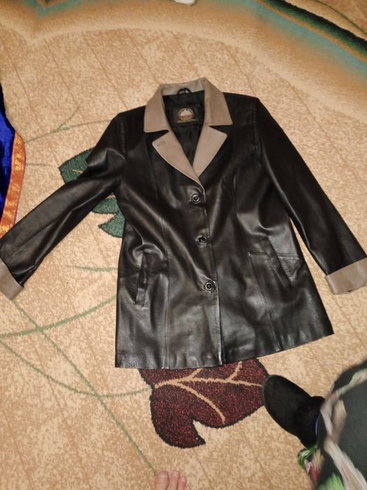 Пиджак женский кожаный