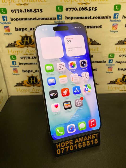 Hope Amanet P3 Iphone 16 pro / 128 gb / 91% baterie