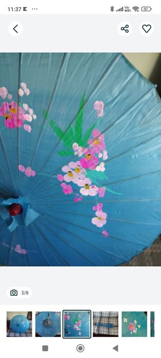 Ou fraberge, casetă de bijuterii și umbrela  de bambus