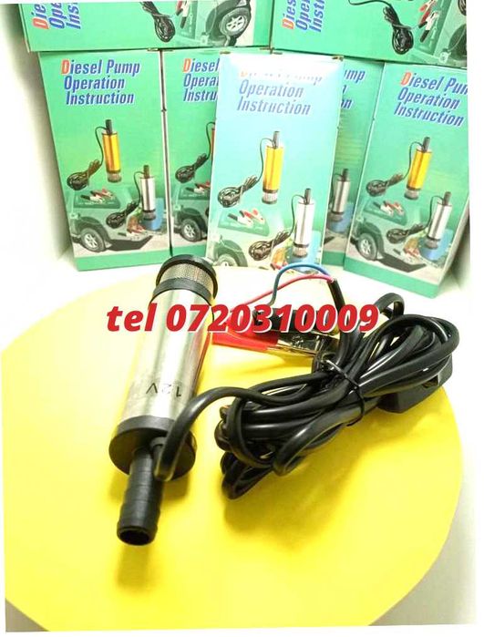Pompa - Transfer Orice Lichid Compatibil Cu Ulei 12V 230V 38Mm Pentru Transfer Orice Lichid Tehnice Alimentare 12V Auto Conform Specificatiilor Din T