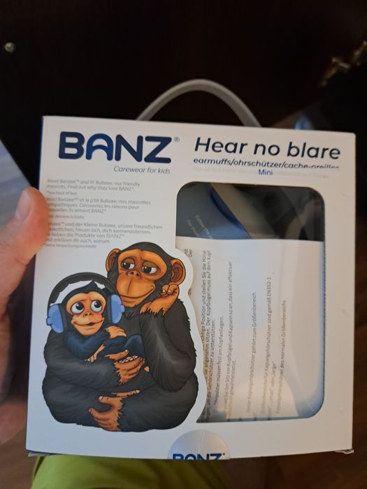 Casti antifonice pentru bebelusi si copii, Banz, Bubzee, 3-36 luni,