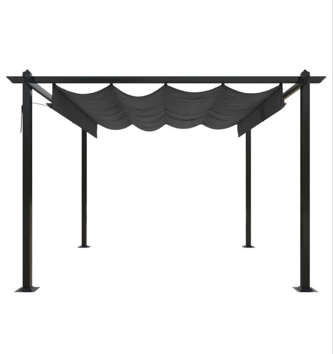 Пергола с прибиращ се покрив , 3х3 м,