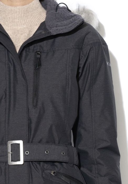 Columbia jacheta cu gluga si Omni Tech Carson Pass II pe gri inchis xs/34