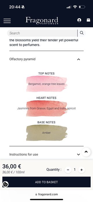 Тоалетна вода Fragonard: Jasmine