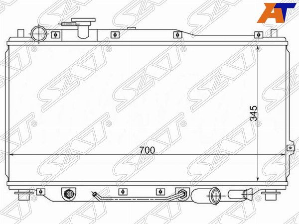 Радиатор Kia Sephia