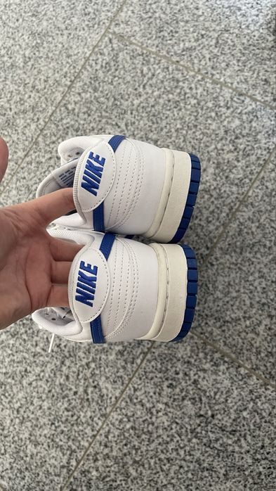 nike dunk low white/blue