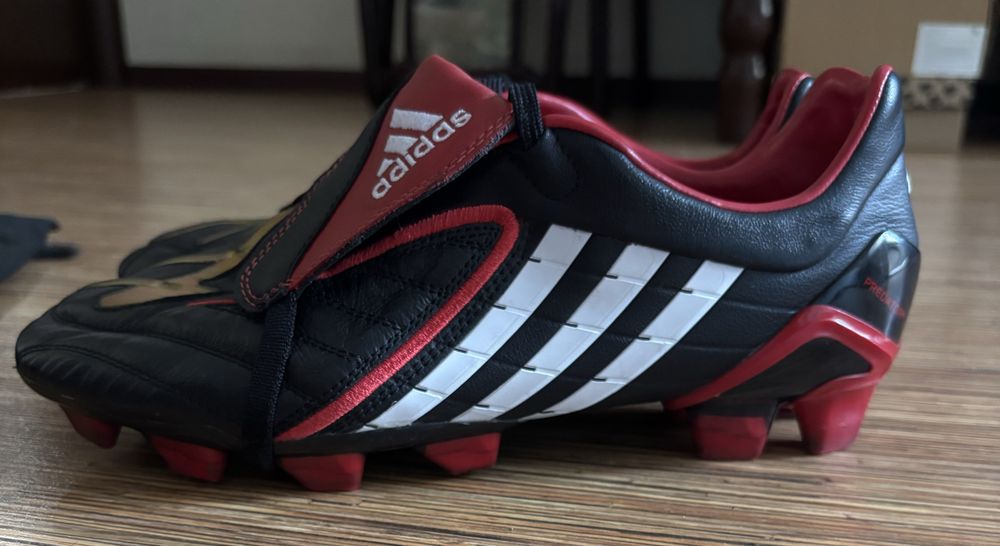 Бутсы кожаные, адидас оригинал