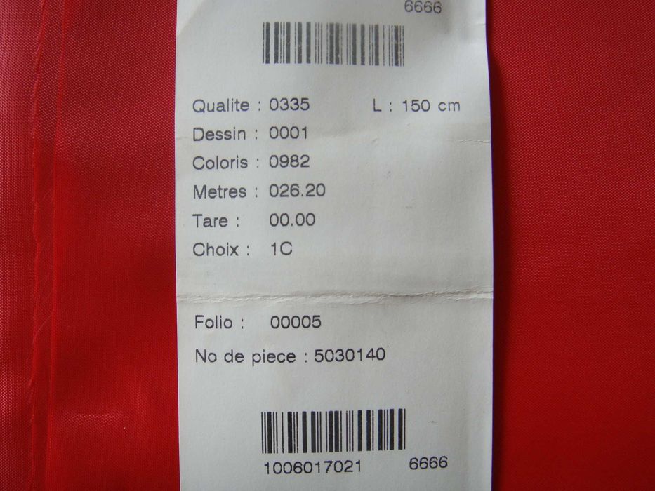 Червен хастар, Ширина 1,50 м