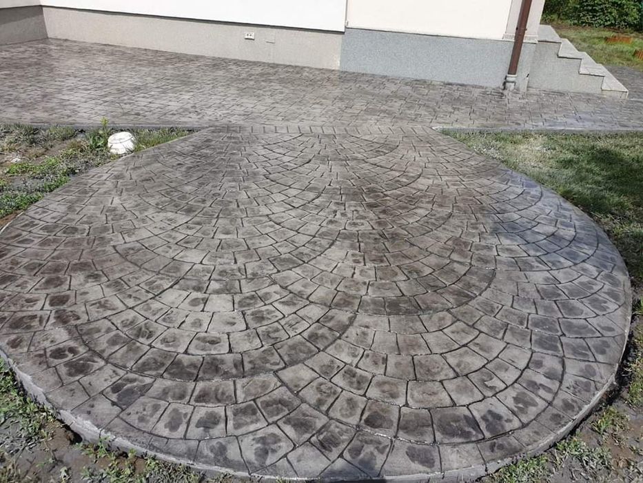 Beton amprentat dezactivat