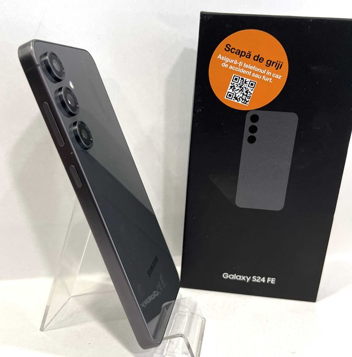 Samsung S24 FE, 128GB/8GB RAM, garanție, Graphite, impecabil!