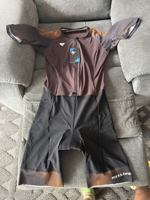 Costum ciclism 2 in 1 / costum triatlon - nou -  M