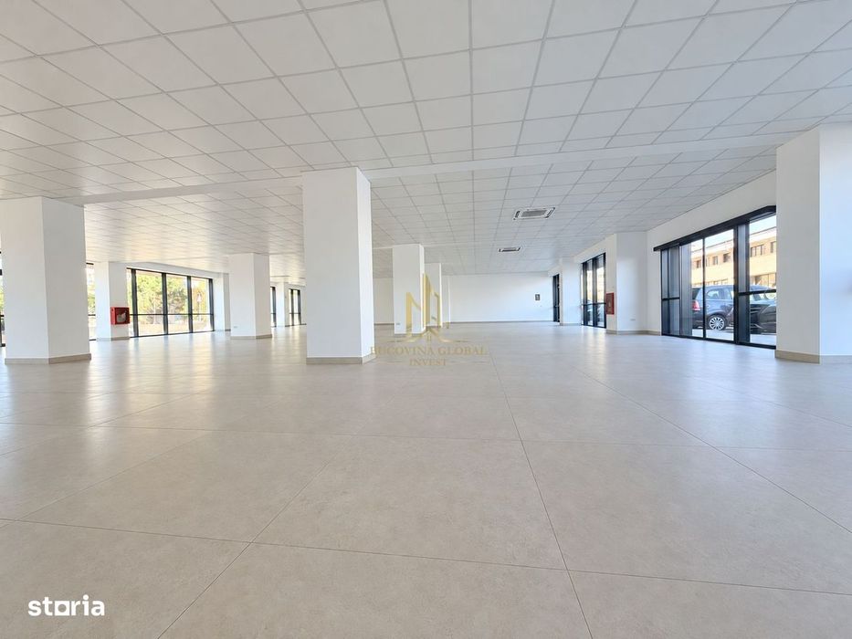 Spațiu comercial nou, 493.4 mp, vitrină 20 m, Suceava, zona Obcini