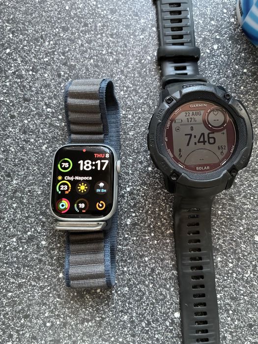 Apple watch 9 +garmin instinct 2x