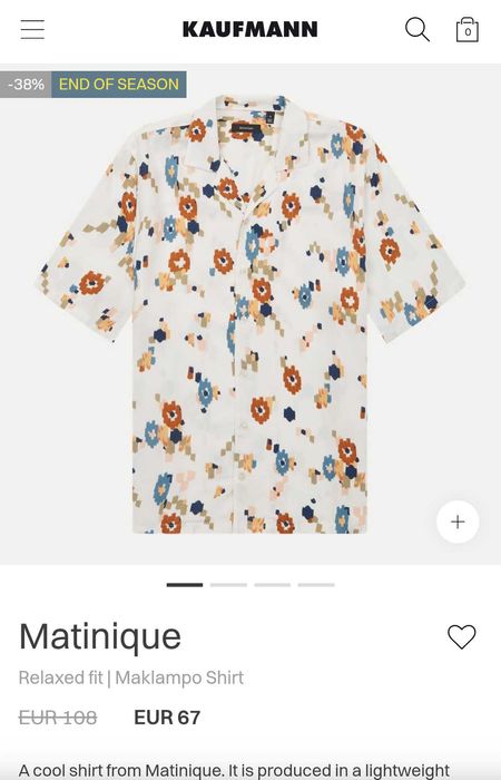 Мъжка нова риза Martinique