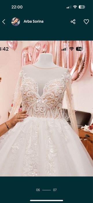 Rochie mireasa reglabila