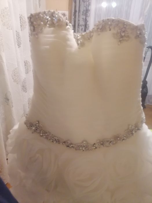 Rochie cu bujori, trandafiri 38_40.